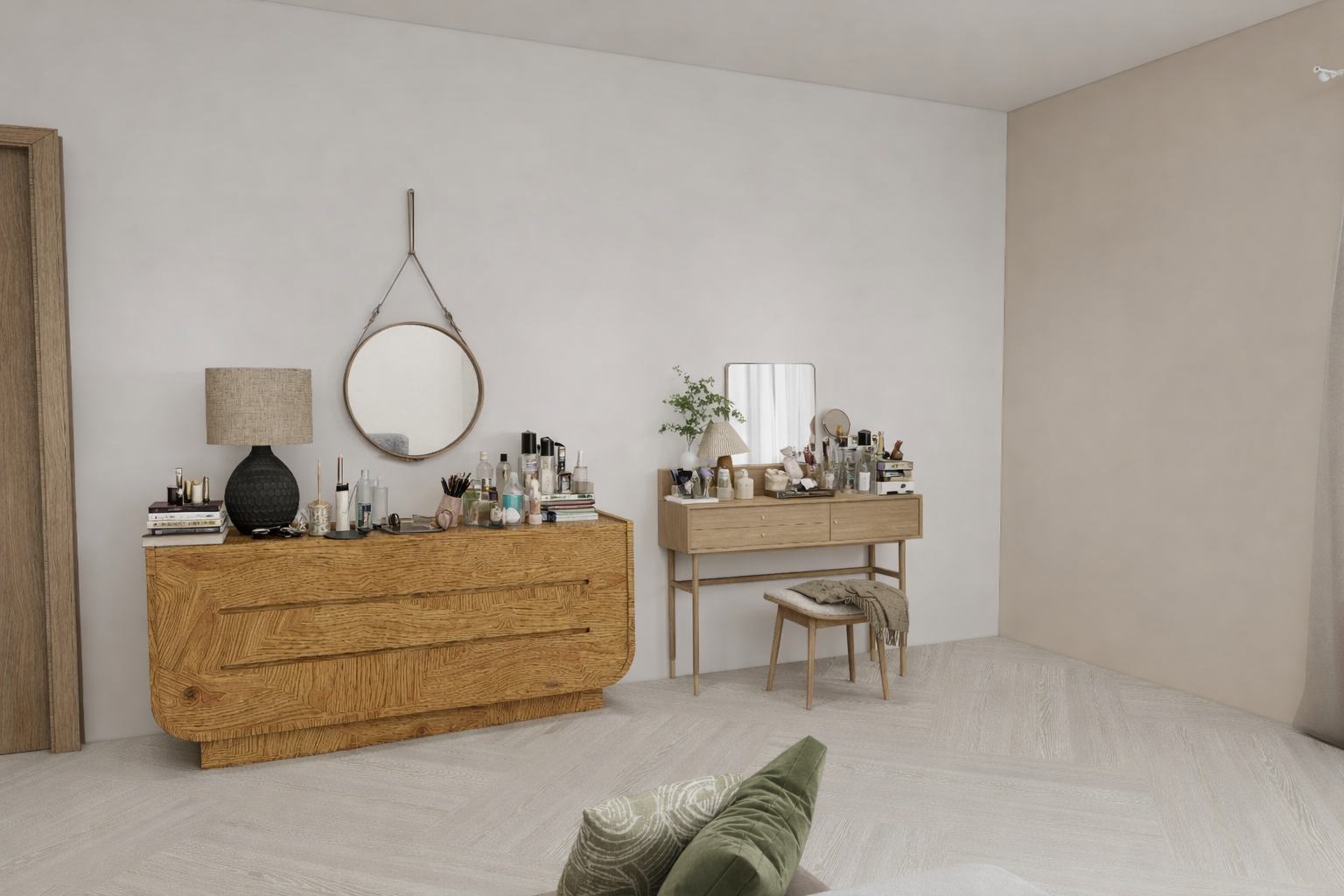 文章二亂亂的梳妝台