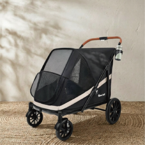 dog stroller for large dogs one click folding 4 wheel